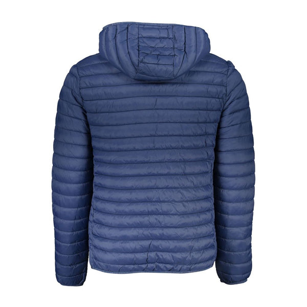 Blue Polyamide Men Jacket