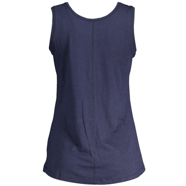 Top donna in viscosa blu