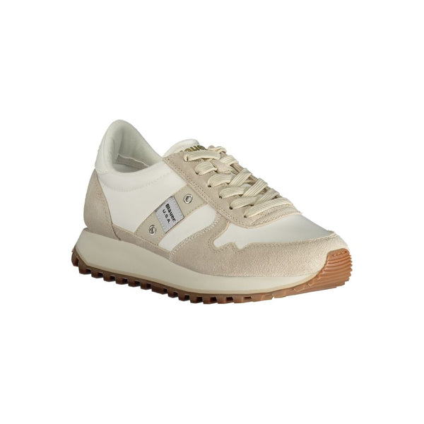 Sneaker in poliestere beige