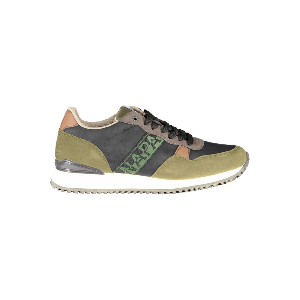 Sneaker uomo in poliestere verde