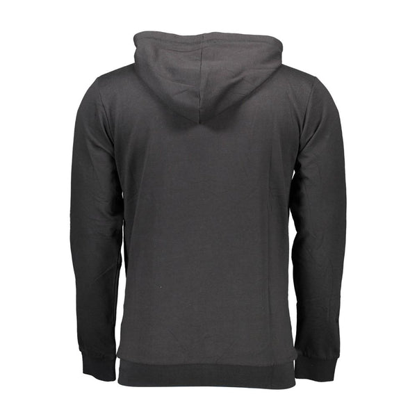 Black Cotton Men Sweater