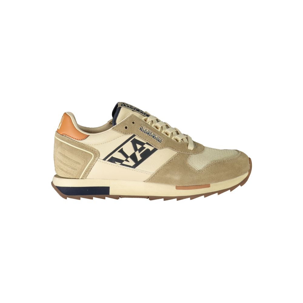 Beige Polyester Sneaker