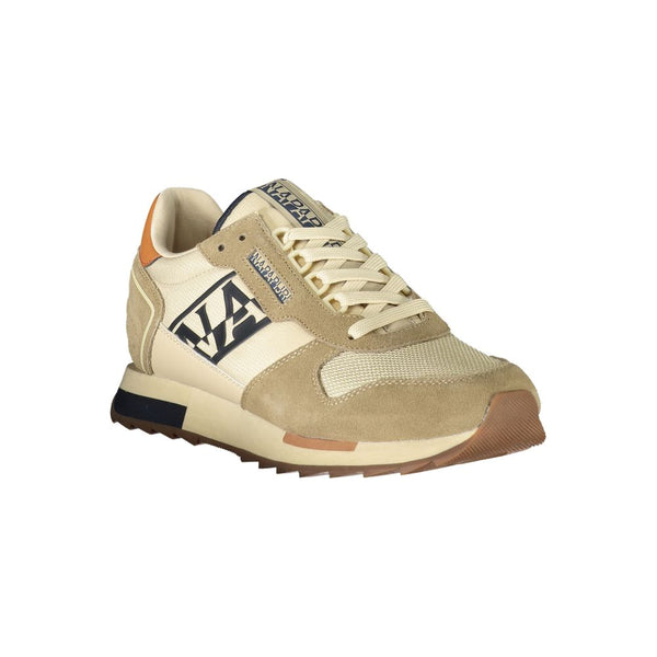 Beige Polyester Sneaker