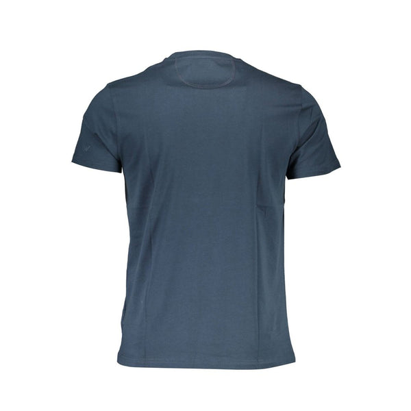 Blue Cotton Men T-Shirt