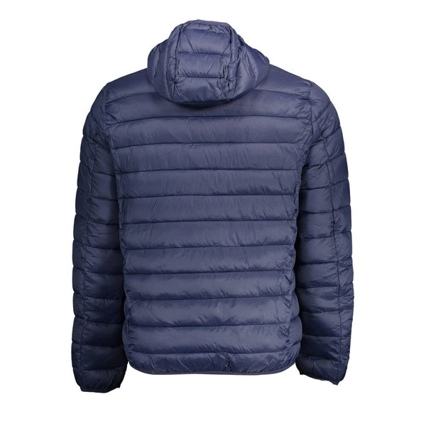 Blue Polyamide Men Jacket