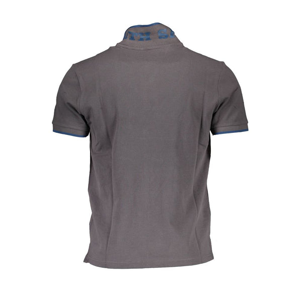 Polo uomo in cotone grigio