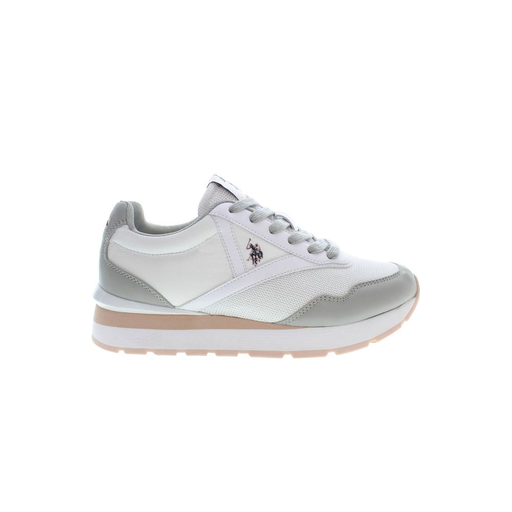 Sneaker donna in poliestere bianco