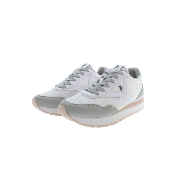 Sneaker donna in poliestere bianco