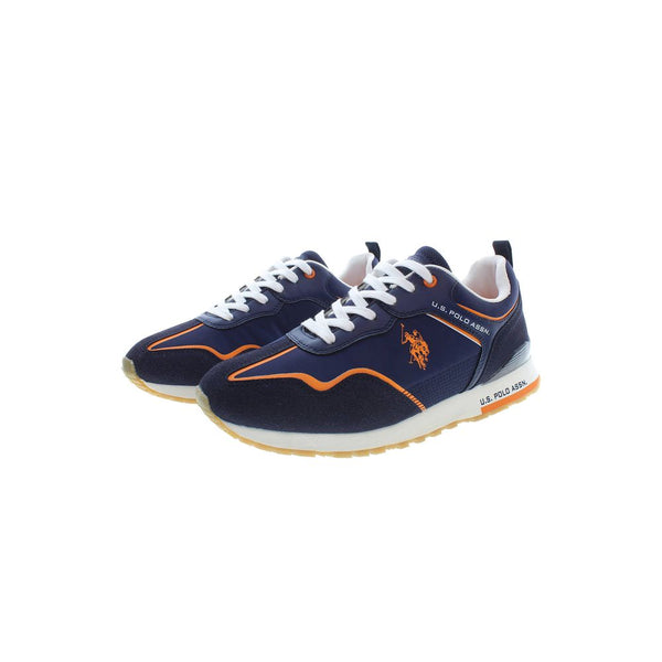 Sneaker uomo in poliestere blu