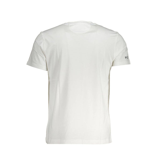 White Cotton Men T-Shirt