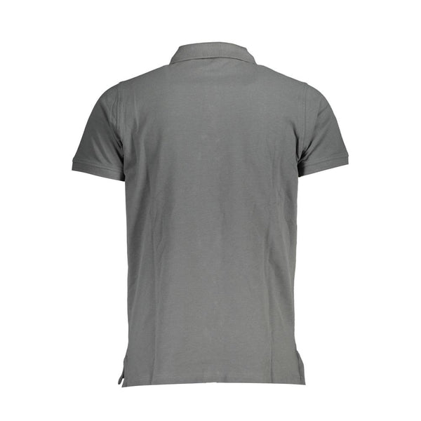 Gray Cotton Polo Shirt