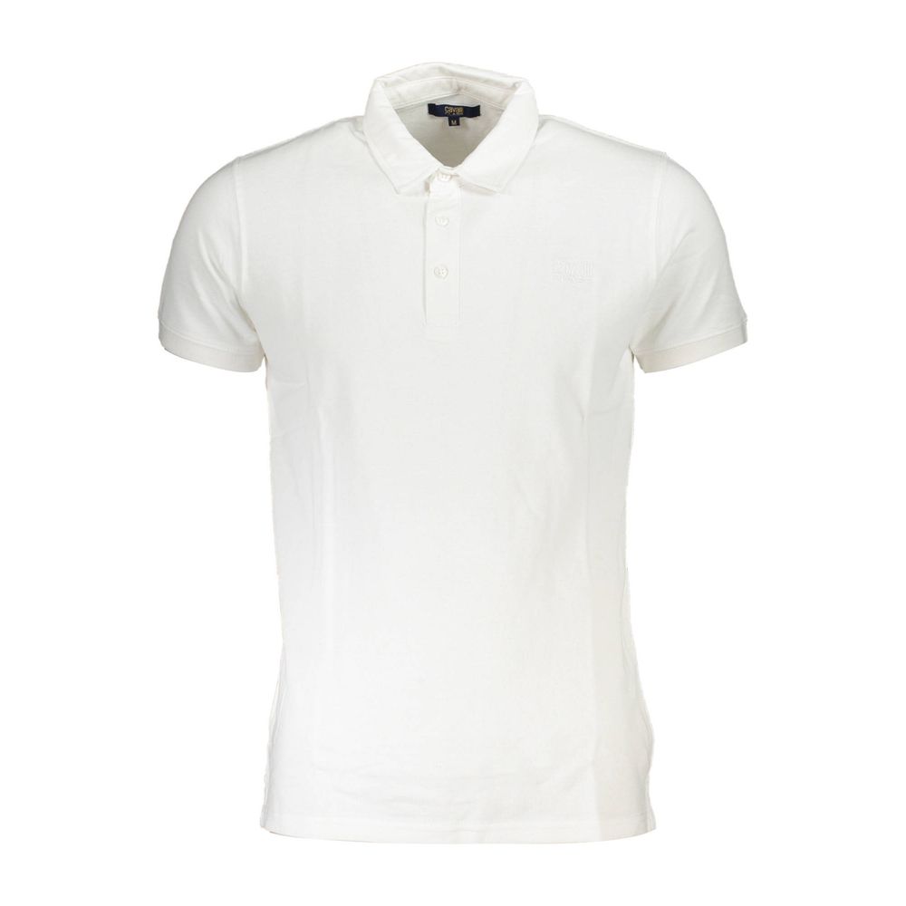 Polo in cotone bianco