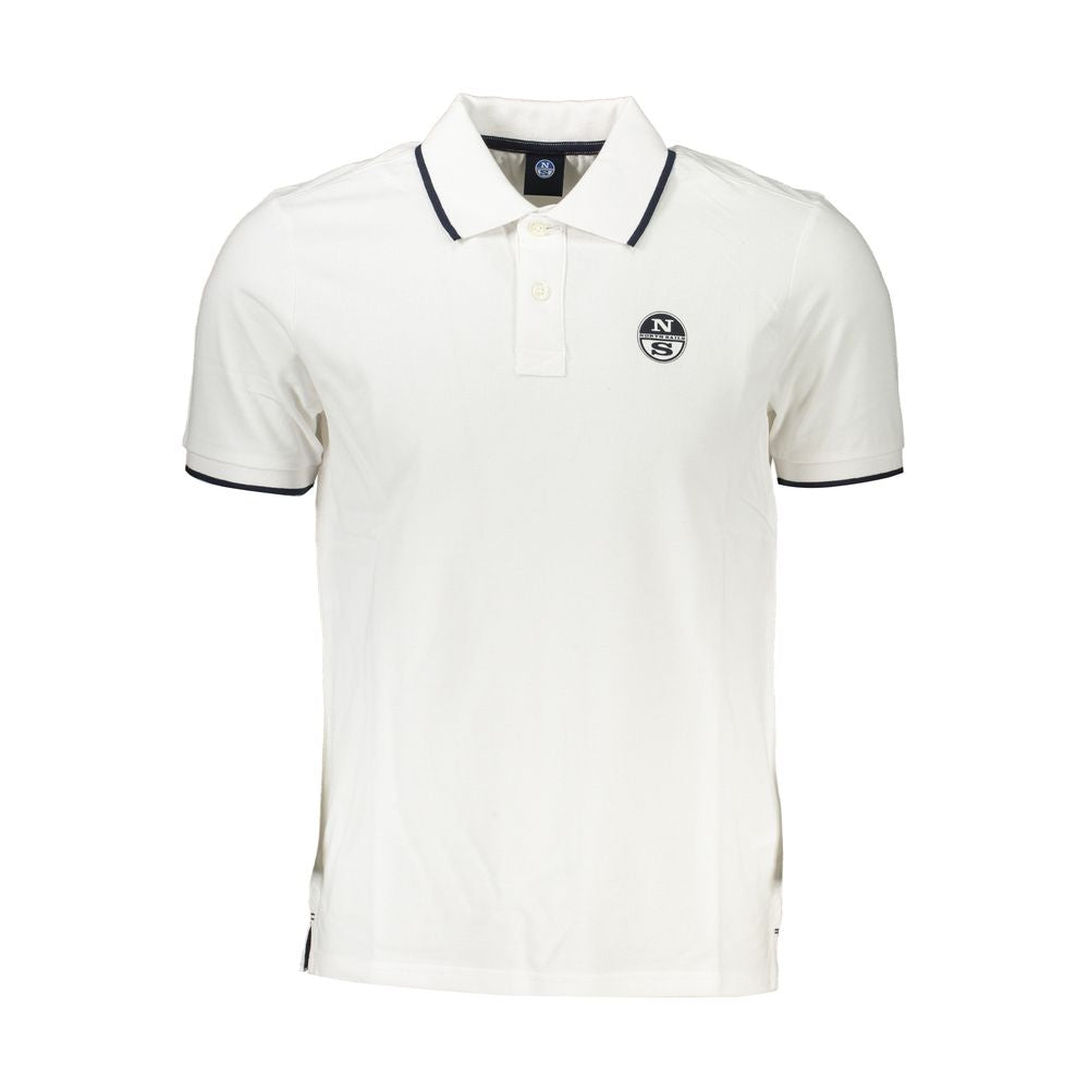 Polo in cotone bianco