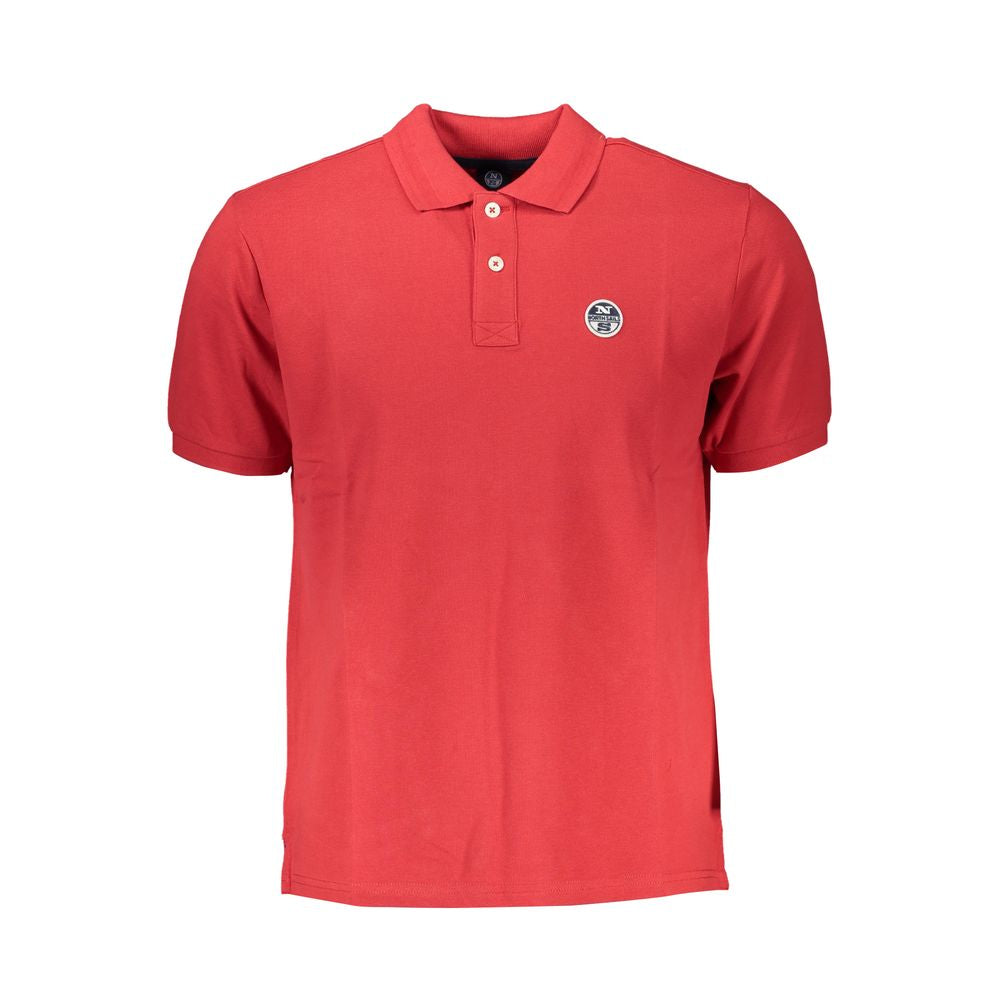 Red Cotton Polo Shirt