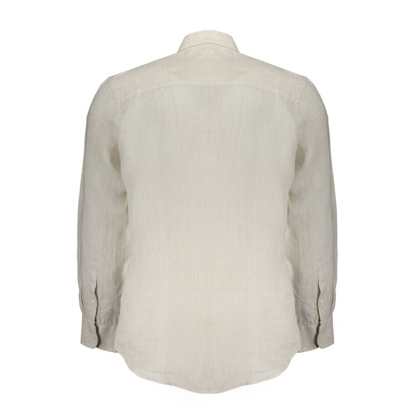 Camicia di lino beige