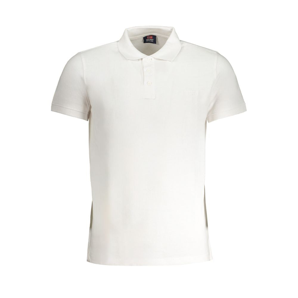 Polo in cotone bianco