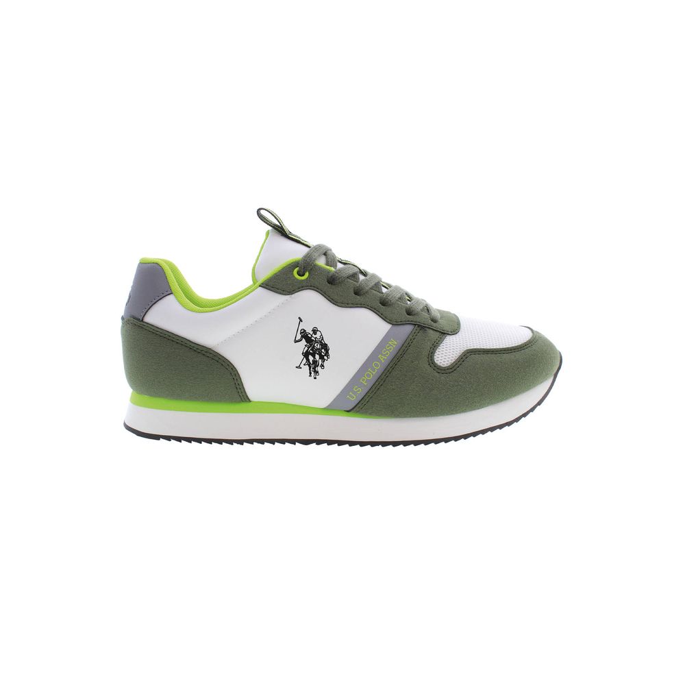 Sneaker uomo in poliestere verde