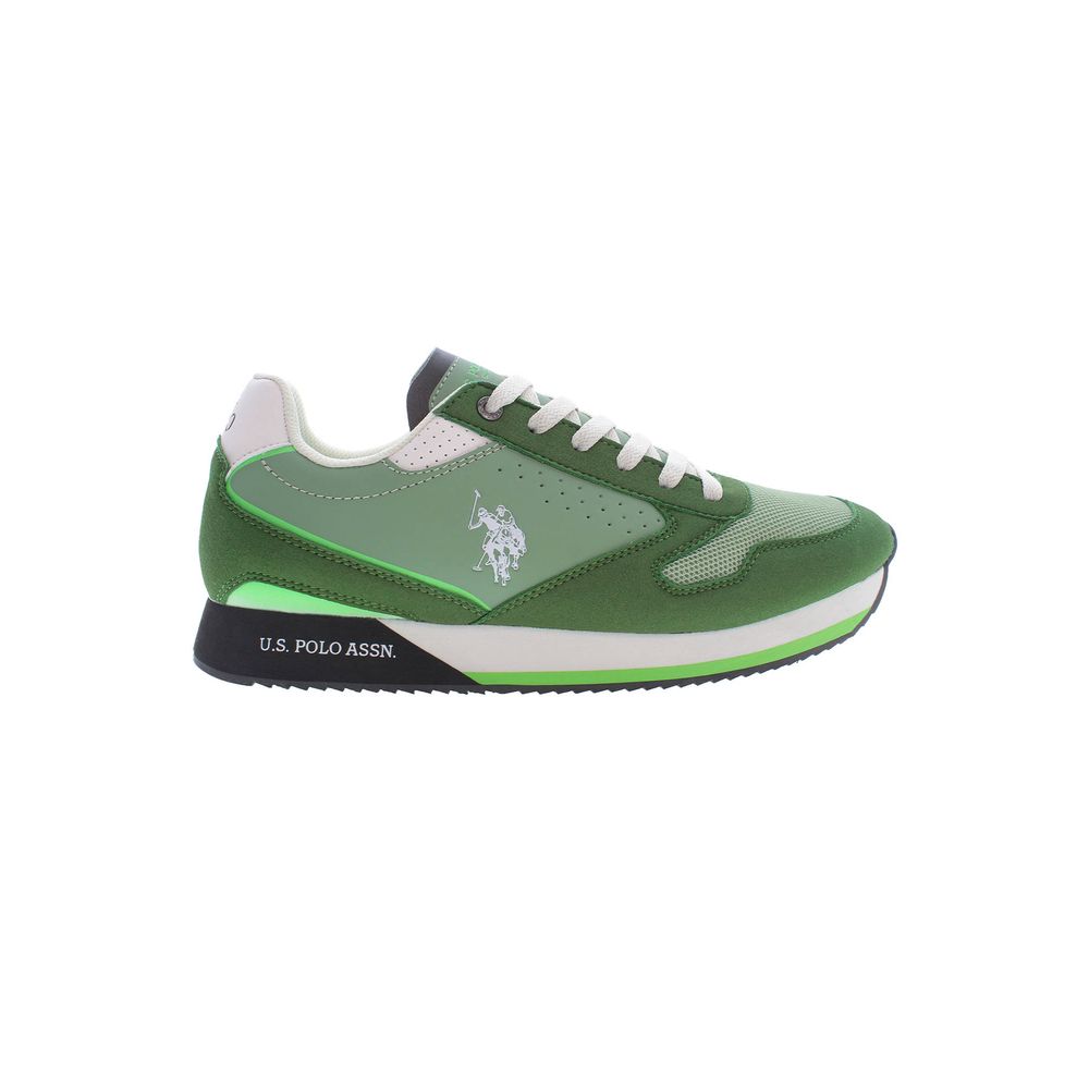 Sneaker uomo in poliestere verde