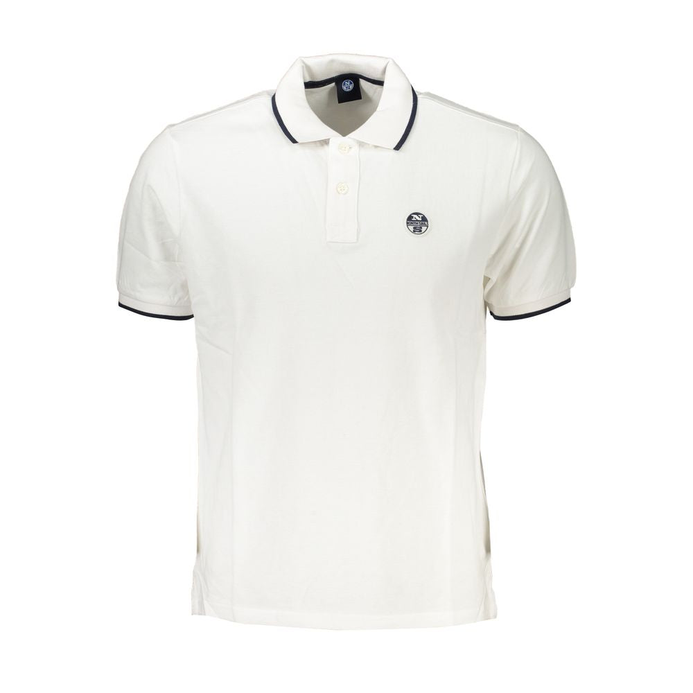 Polo in cotone bianco