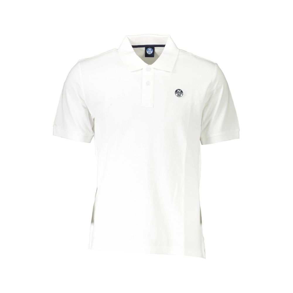 Polo uomo in cotone bianco