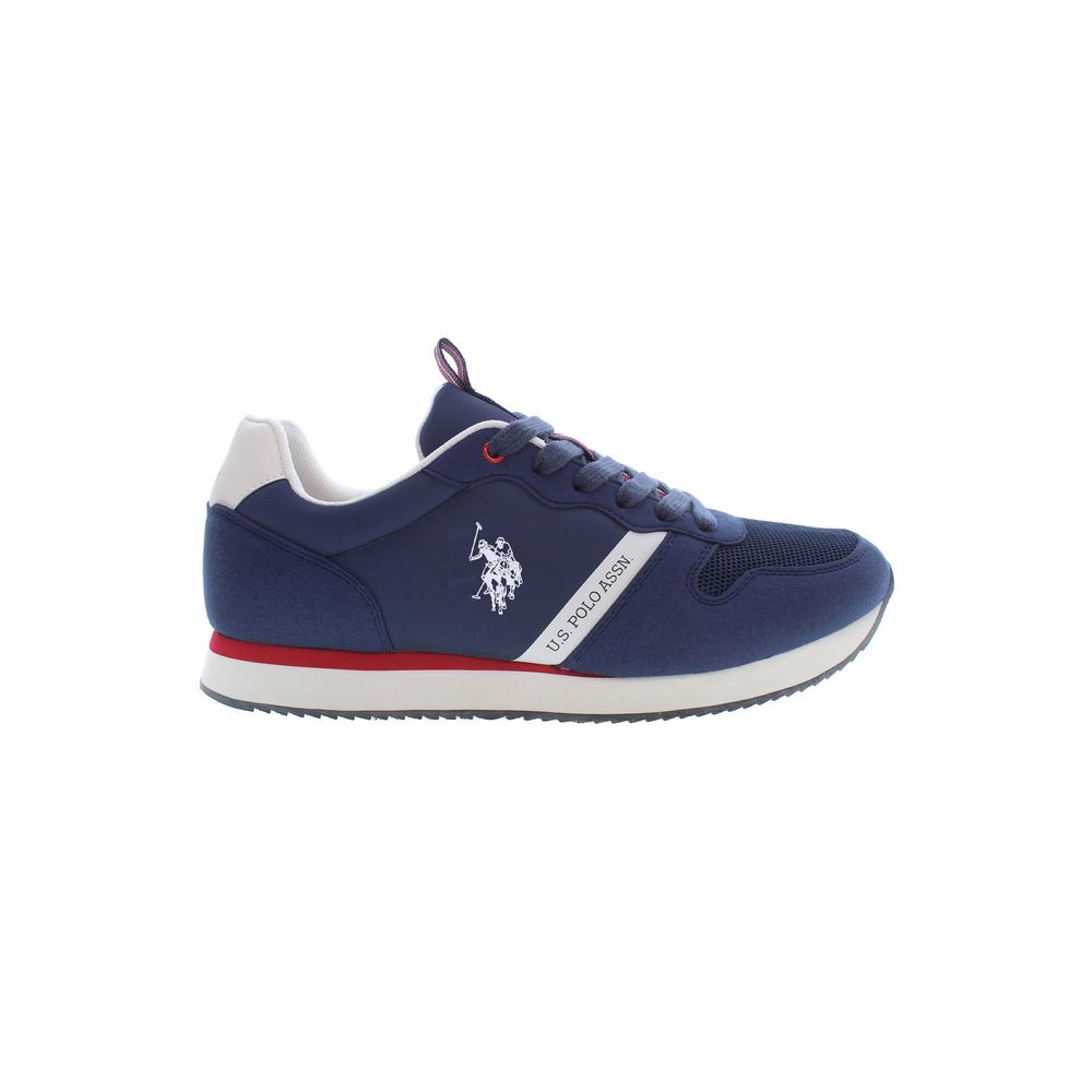 Sneaker uomo in poliestere blu