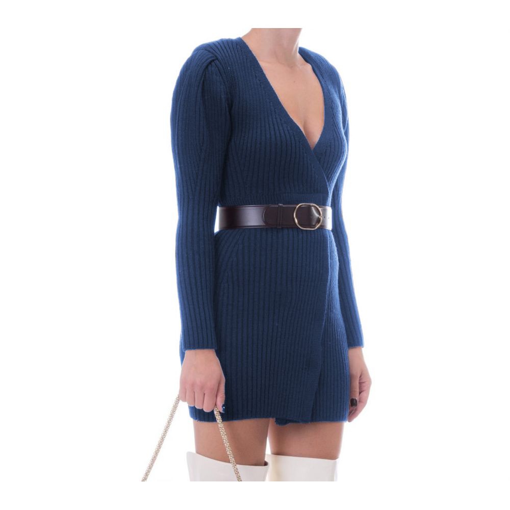 Abito da donna in lana blu