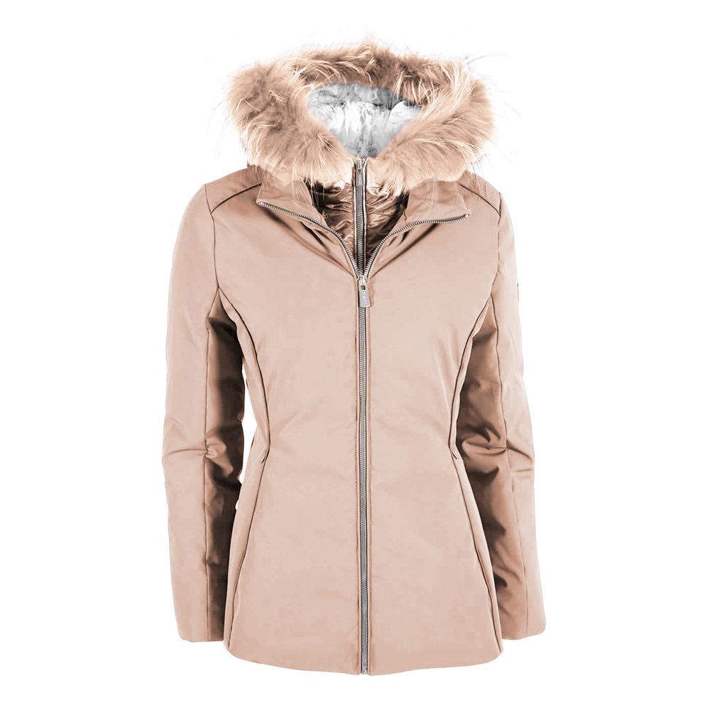 Beige Polyamide Women Jacket