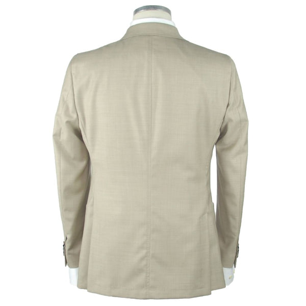 Blazer da uomo in lana beige