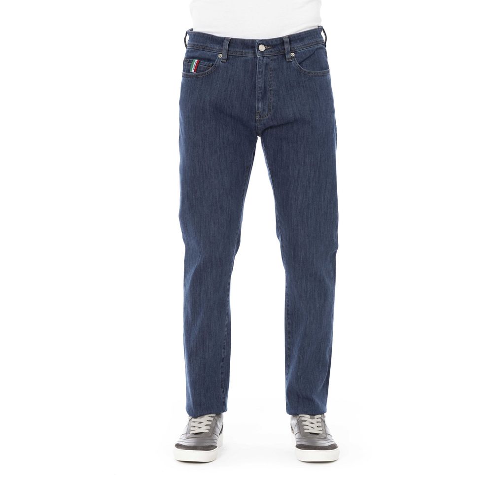 Blue Cotton Men's Jeans