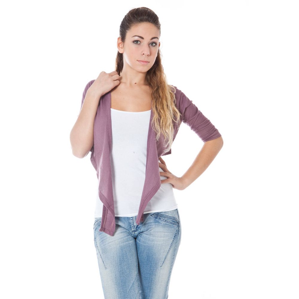 Maglione di cotone rosa