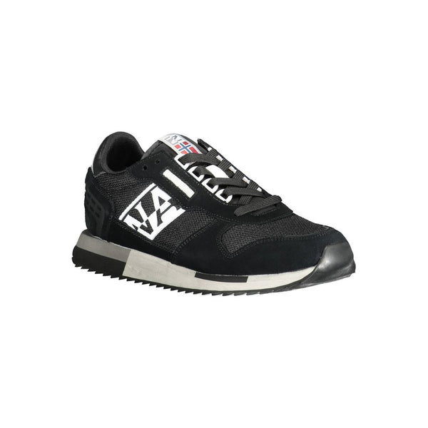 Sneaker uomo in pelle nera