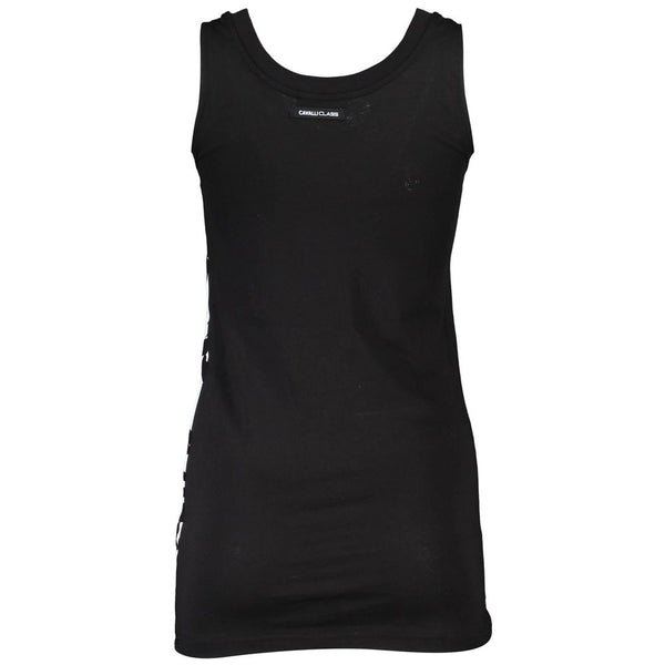 Top donna in cotone nero