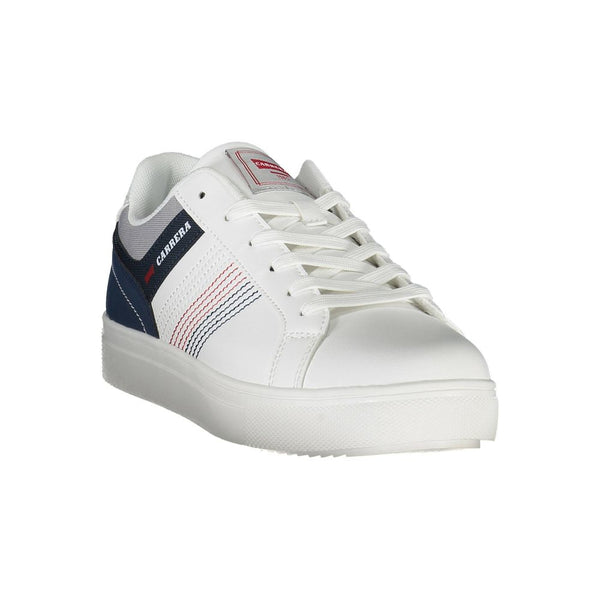 Sneaker uomo in eco pelle bianca