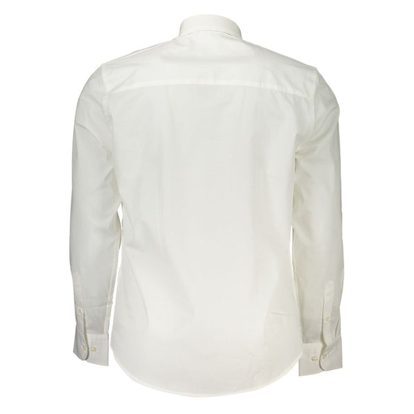 Camicia da uomo in cotone bianco