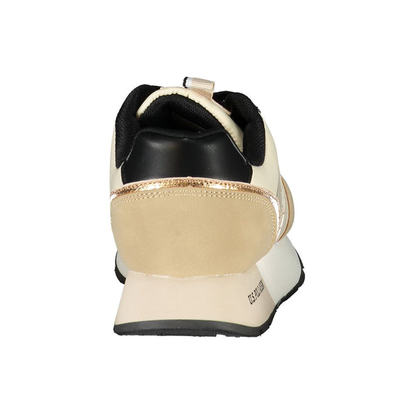 Sneaker donna in poliestere beige