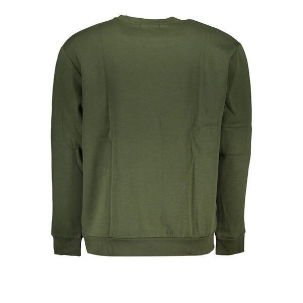 Maglione girocollo ricamato verde chic