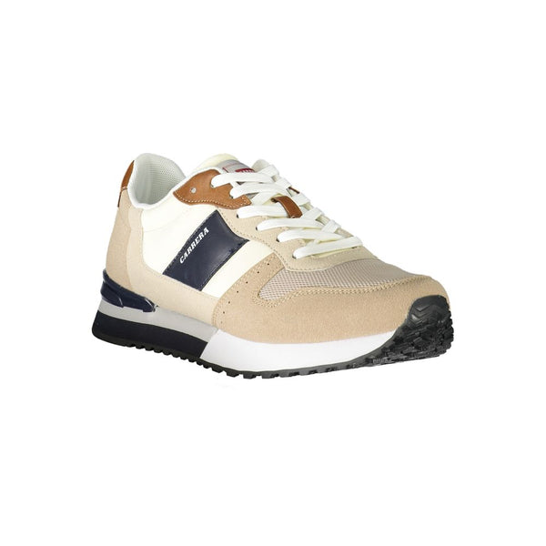 Beige Polyester Sneaker