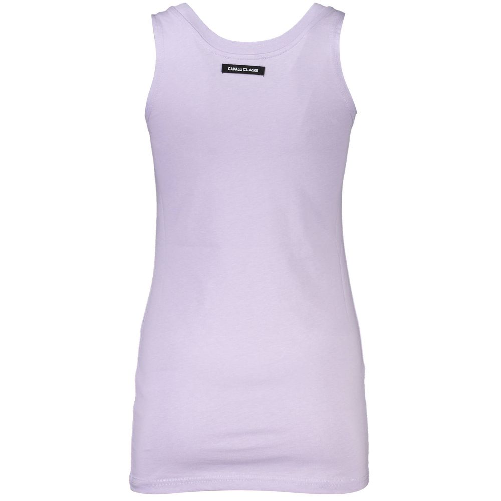 Top donna in cotone viola