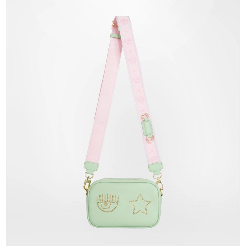 Green Polyester Women Crossbody Bag