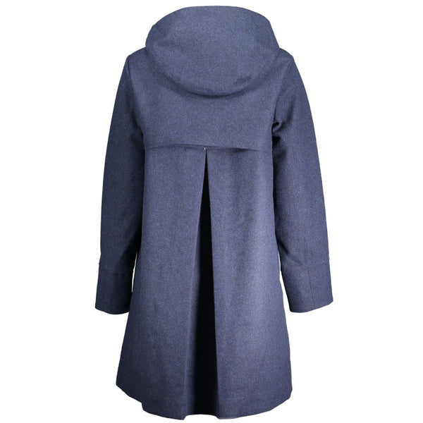 Blue Polyester Jackets & Coat