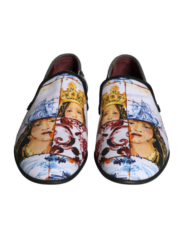 Multicolor Madonna Majolica Amalfi Men Loafers Shoes