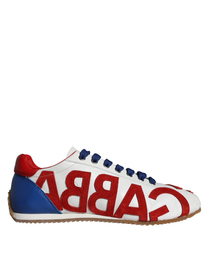 Scarpe da ginnastica casual in pelle multicolore con logo