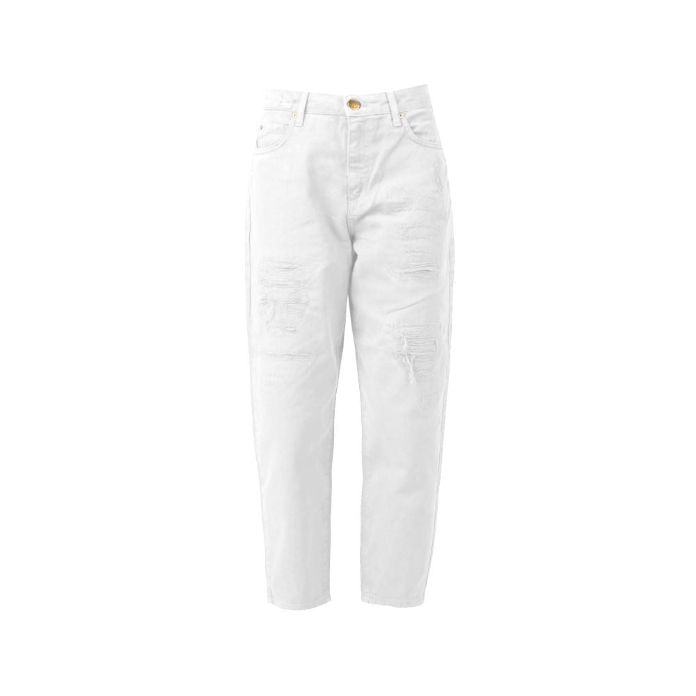 Jeans e pantaloni in cotone bianco