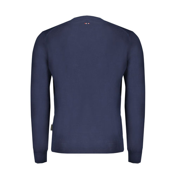 Maglione di cotone blu