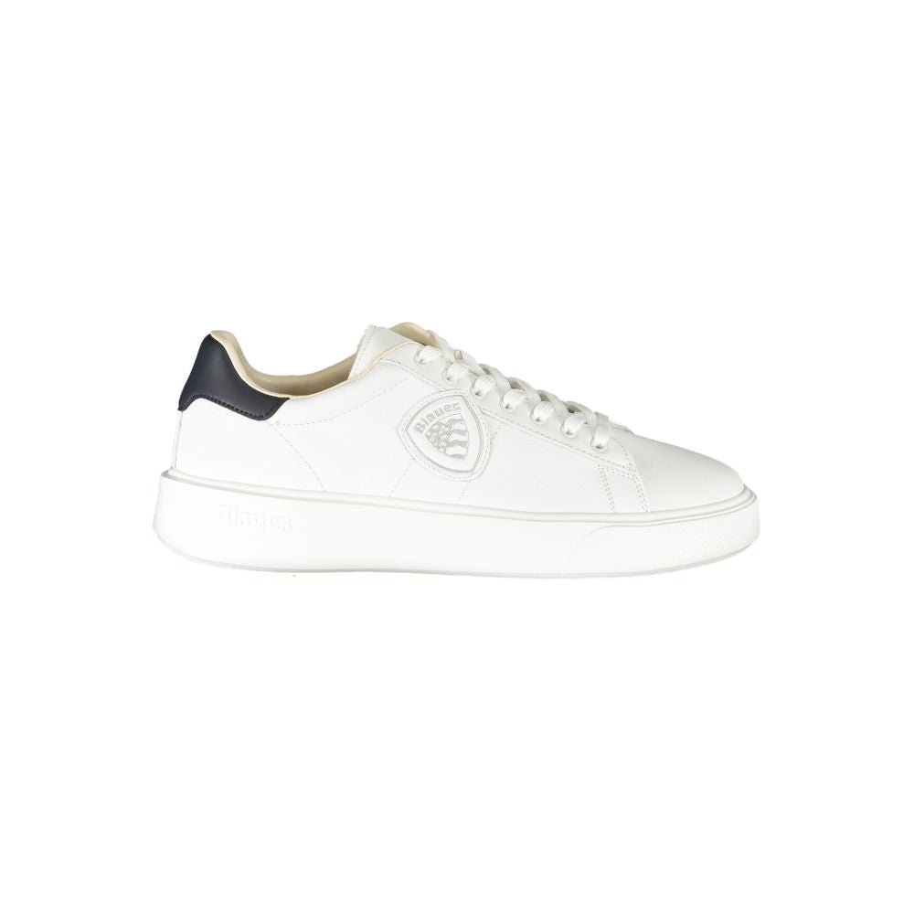 Sneaker in poliestere bianco