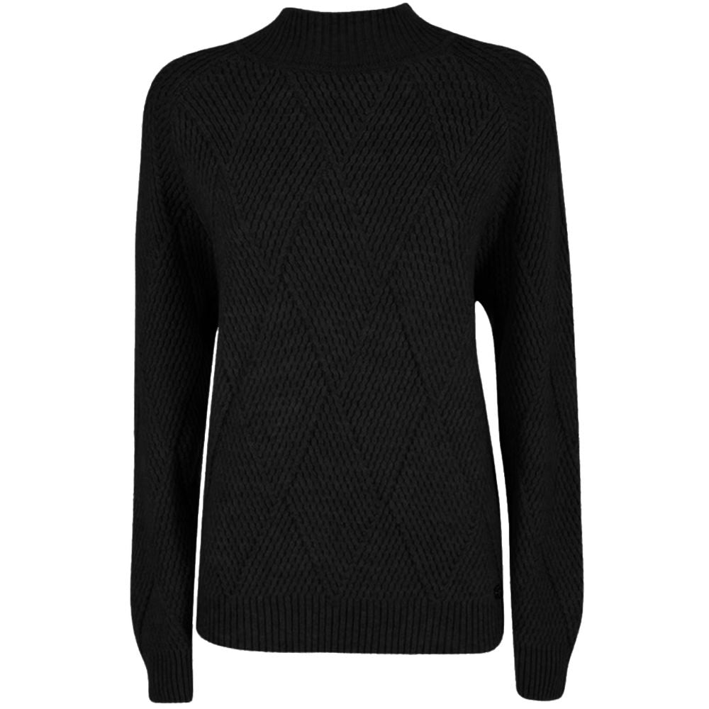 Maglione nero in acrilico