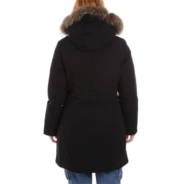 Parka donna in nylon nero