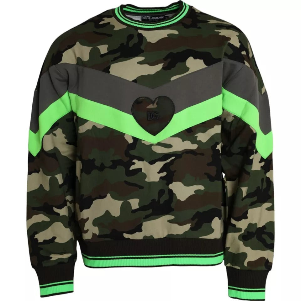 Multicolor Camouflage Sweatshirt Sweater