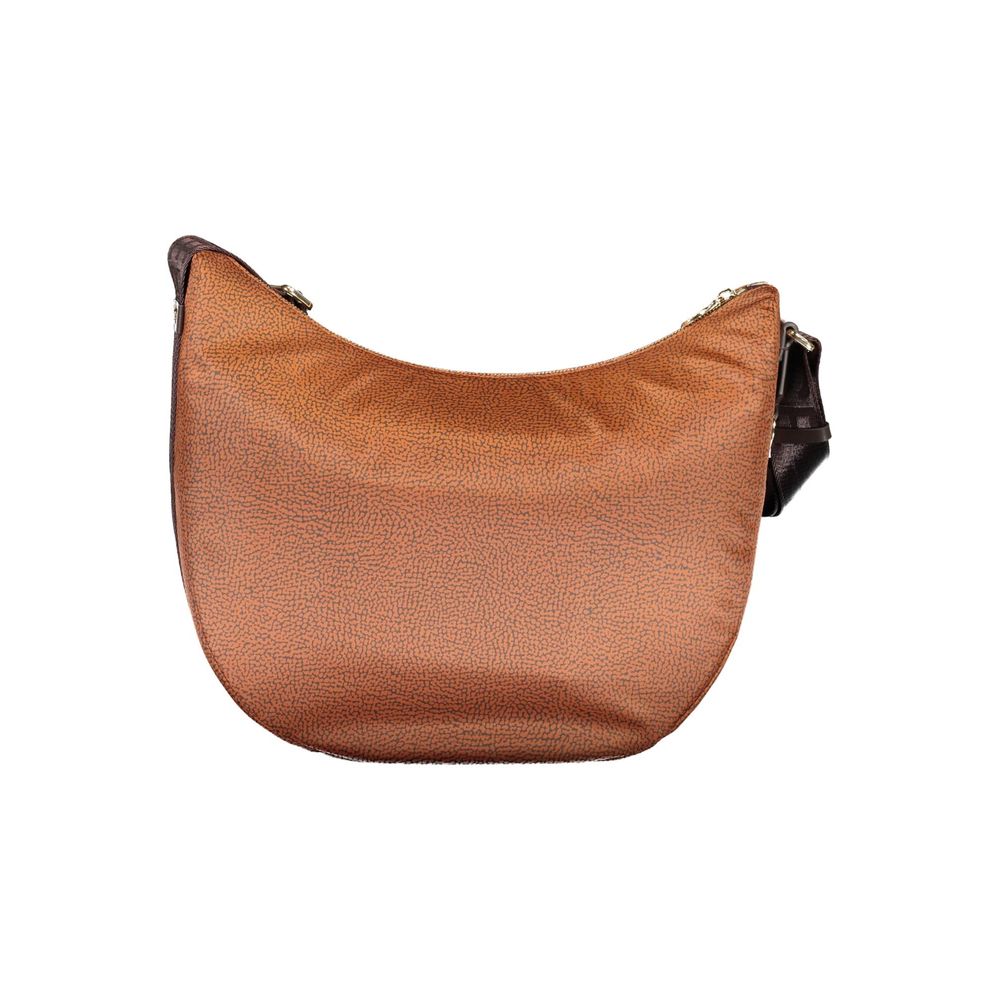 Brown Polyester Handbag