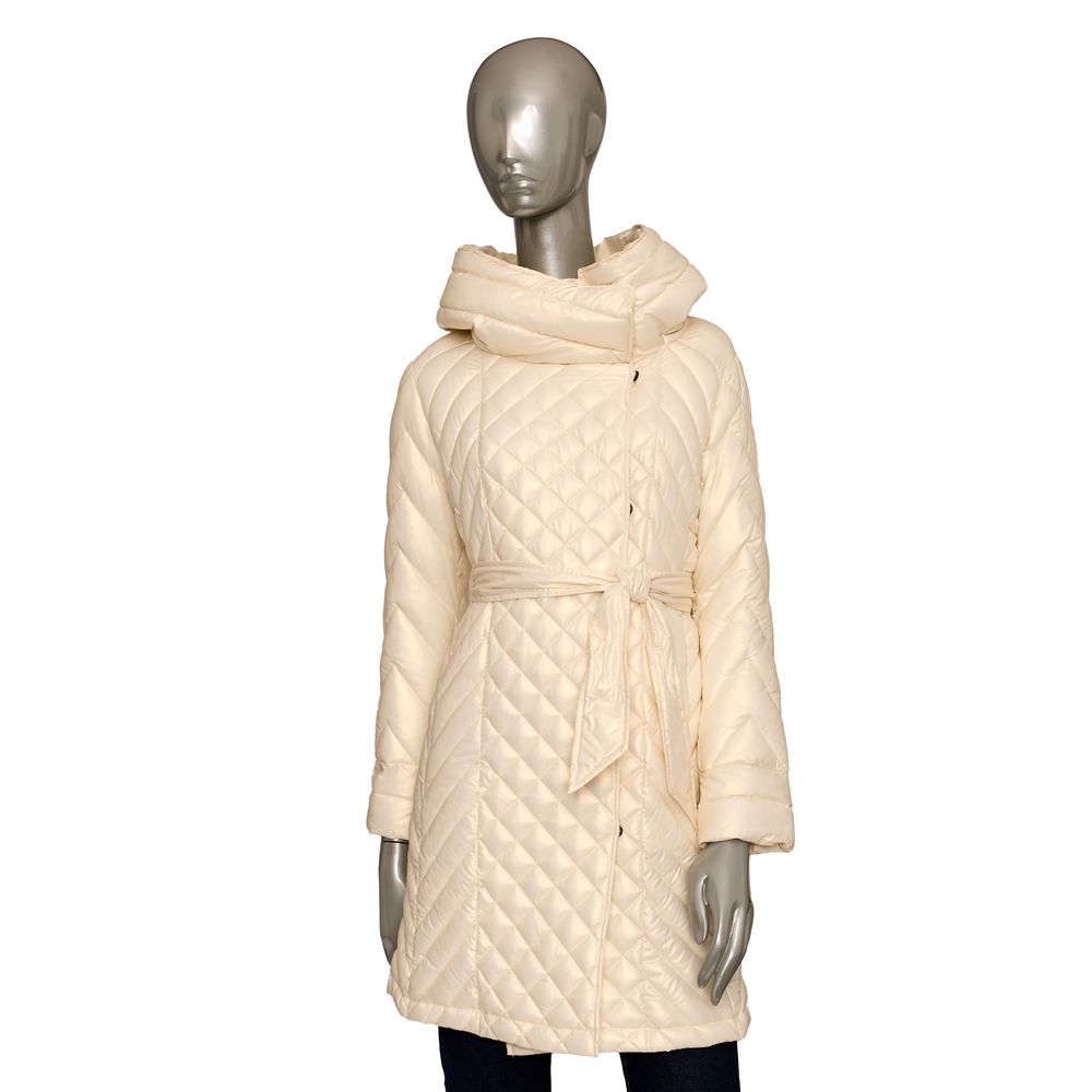 Giacca donna in poliestere beige